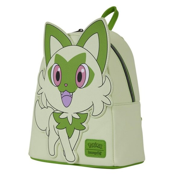 Loungefly Pokemon Sprigatito Cosplay Mini Backpack and Card Wallet NWT - Picture 2 of 5